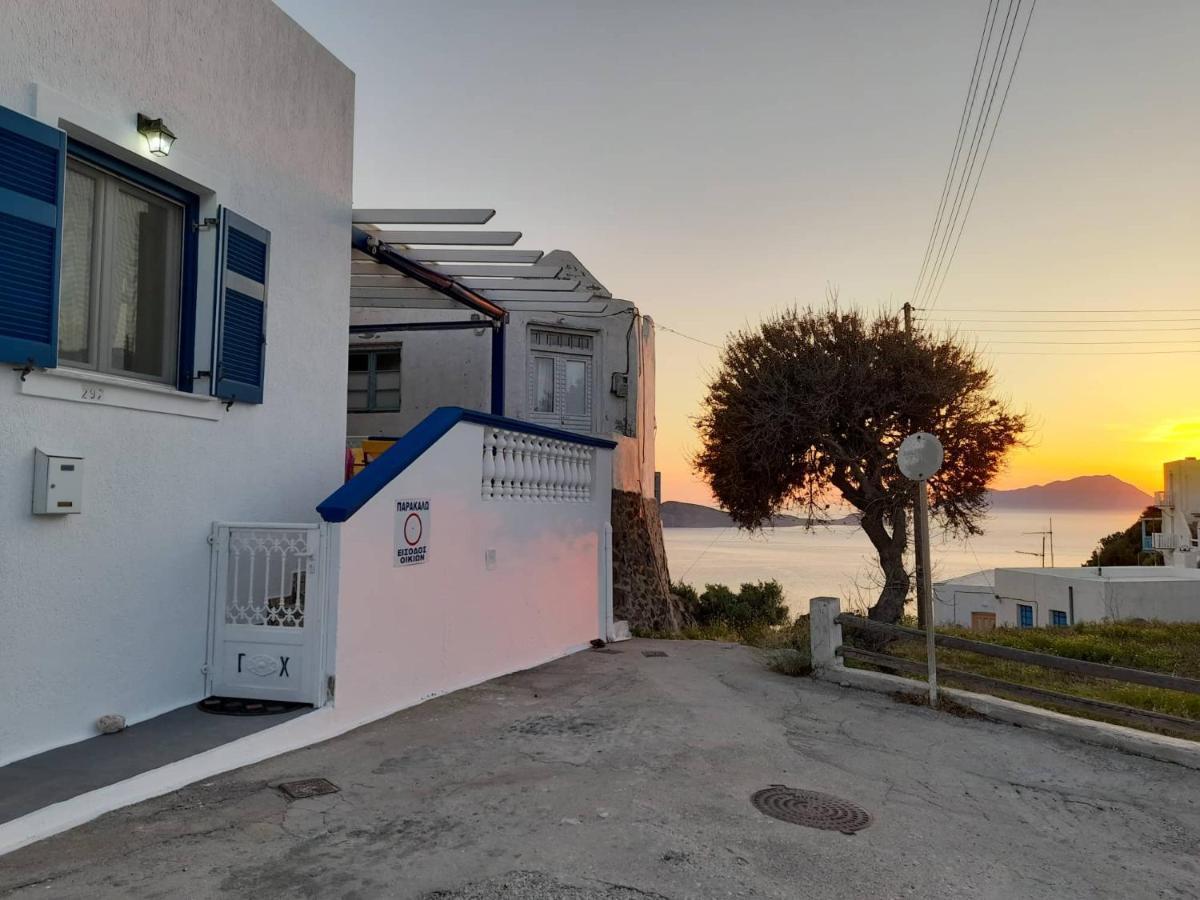 Mamos Sunset House Plaka Villa Pláka Mílu Kültér fotó